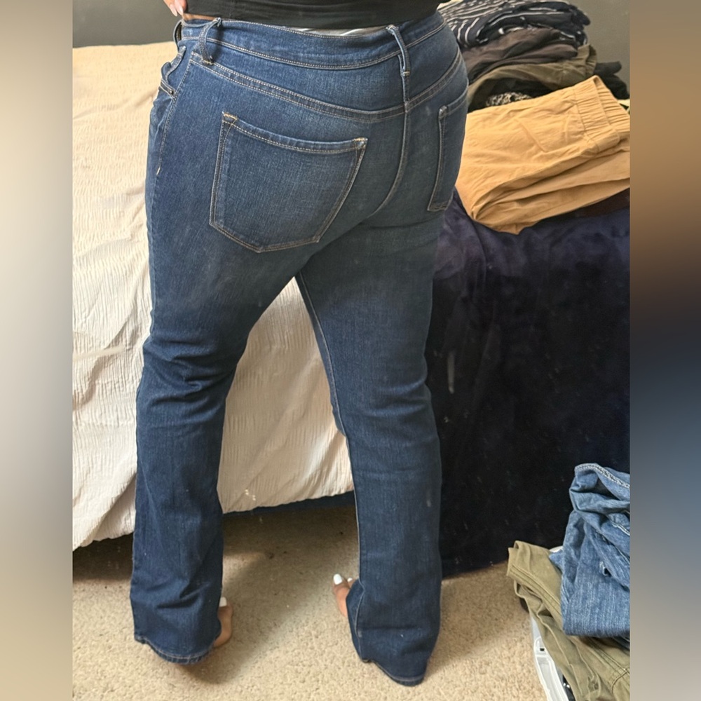 Old Navy Medium Blue Flare Jeans - Picture 9 of 9